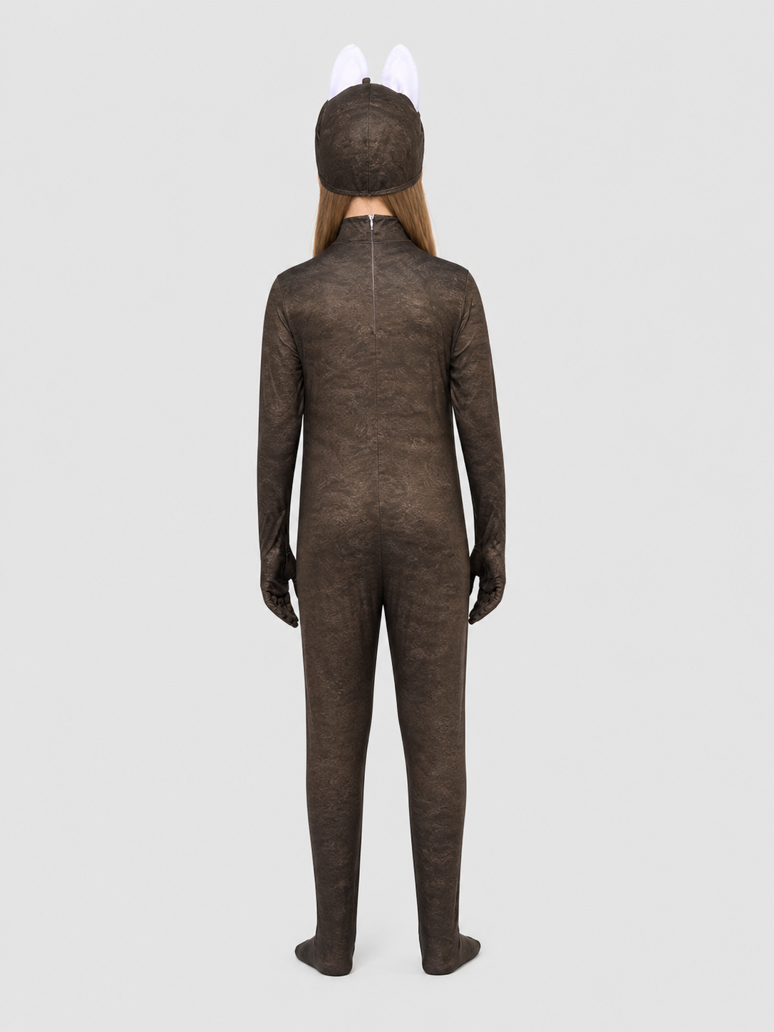 Labubu Costume, Jumpsuit with Ears back view