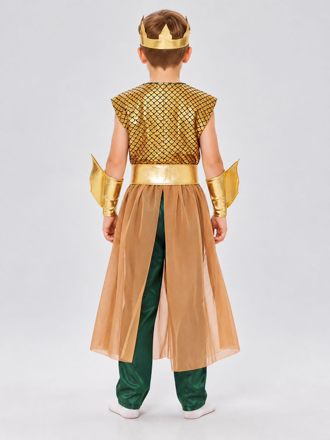 Poseidon Carnival Costume with Crown and Cape