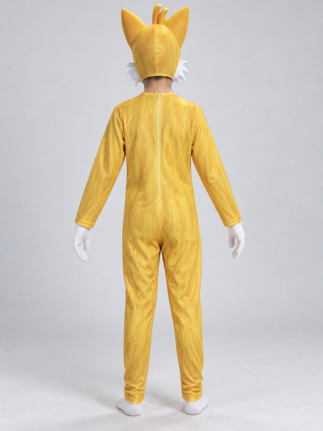 Yellow Carnival Cosplay Costume with Mask and Gloves