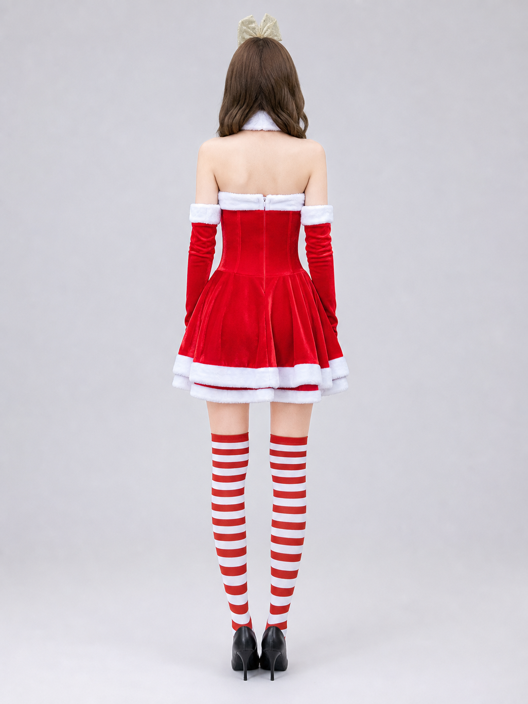 Christmas Carnival Costume with Full Skirt