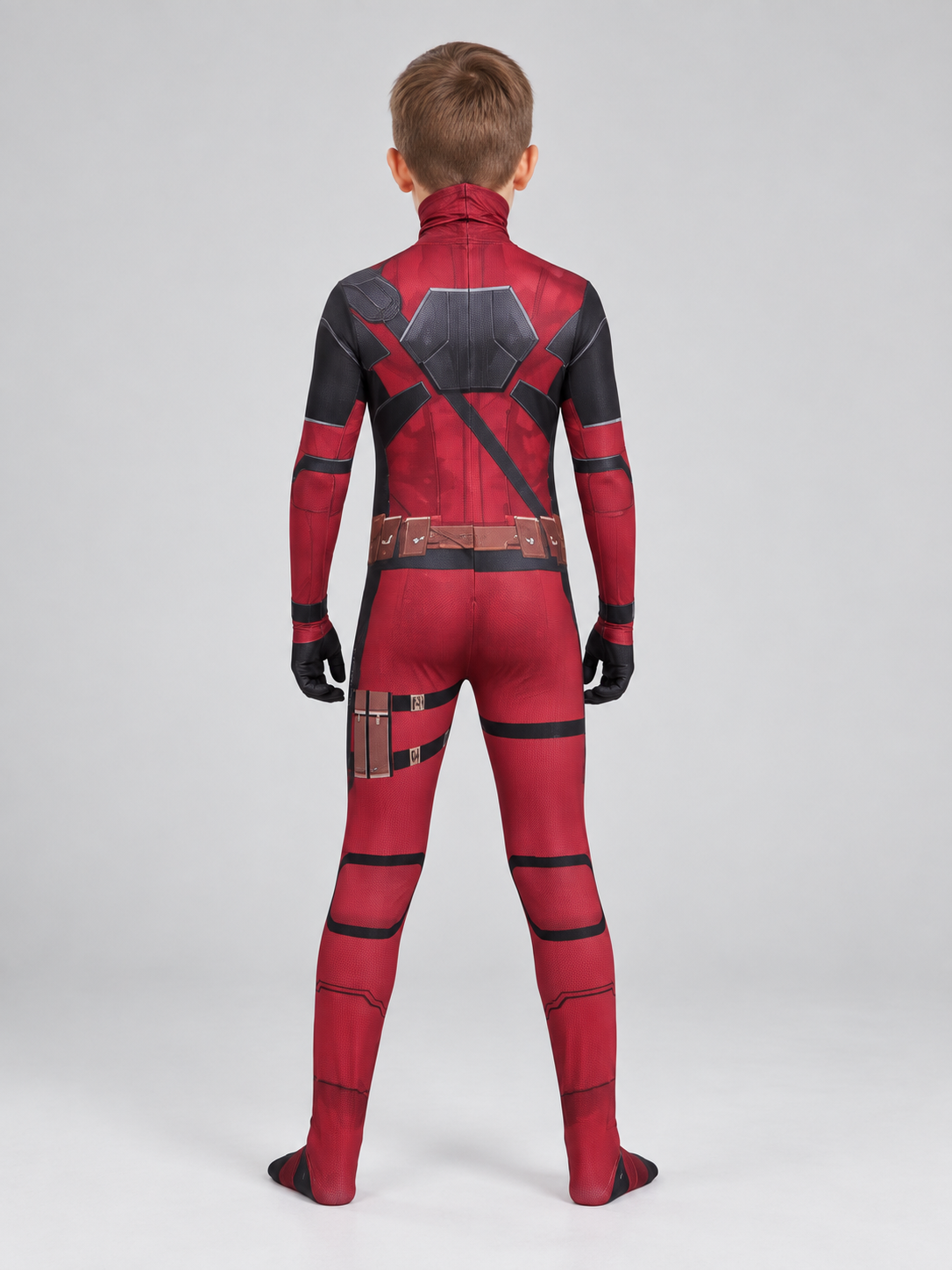 Red and Black Cosplay Costume with Mask
