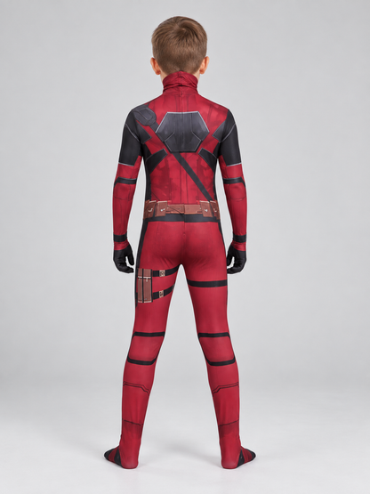 Red and Black Cosplay Costume with Mask