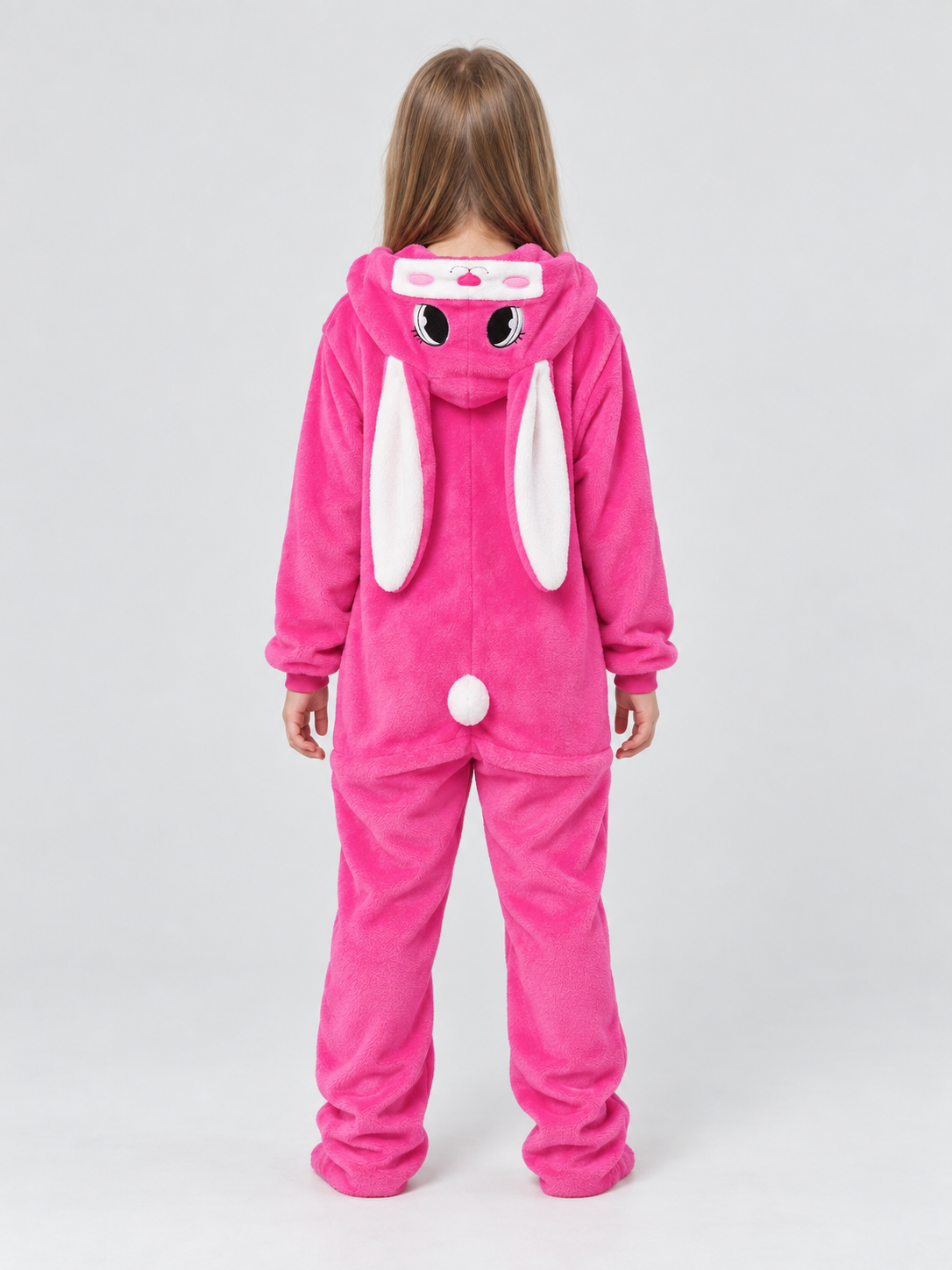 Kids' Bunny Jumpsuit Pajama with Hood and Ears