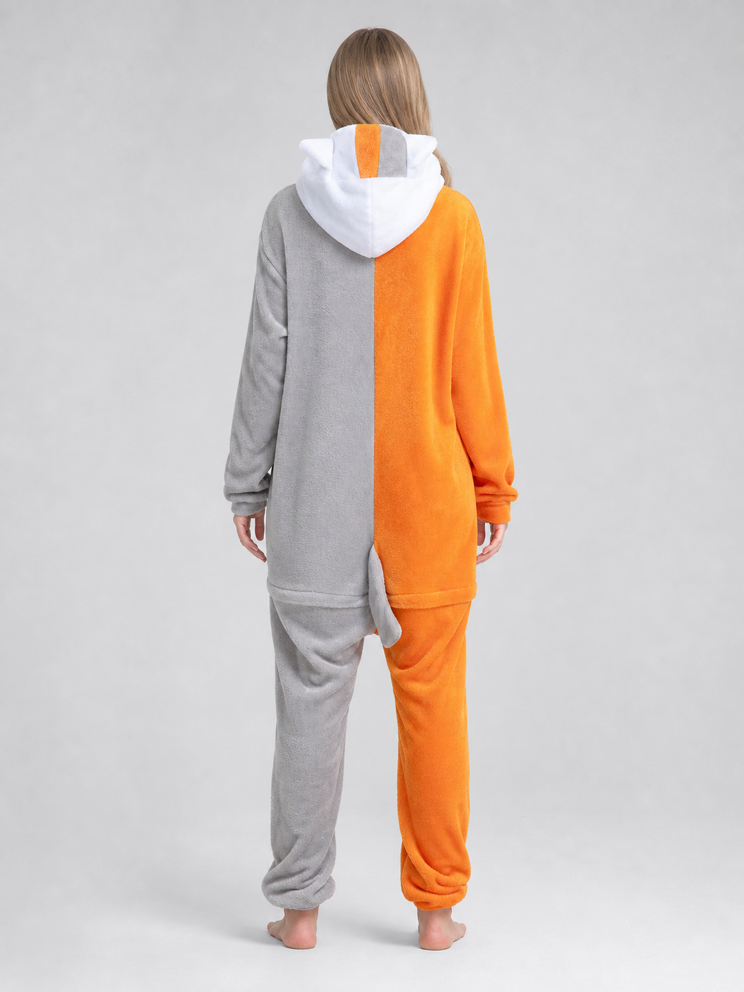 Plush Hooded Cat Kigurumi Costume
