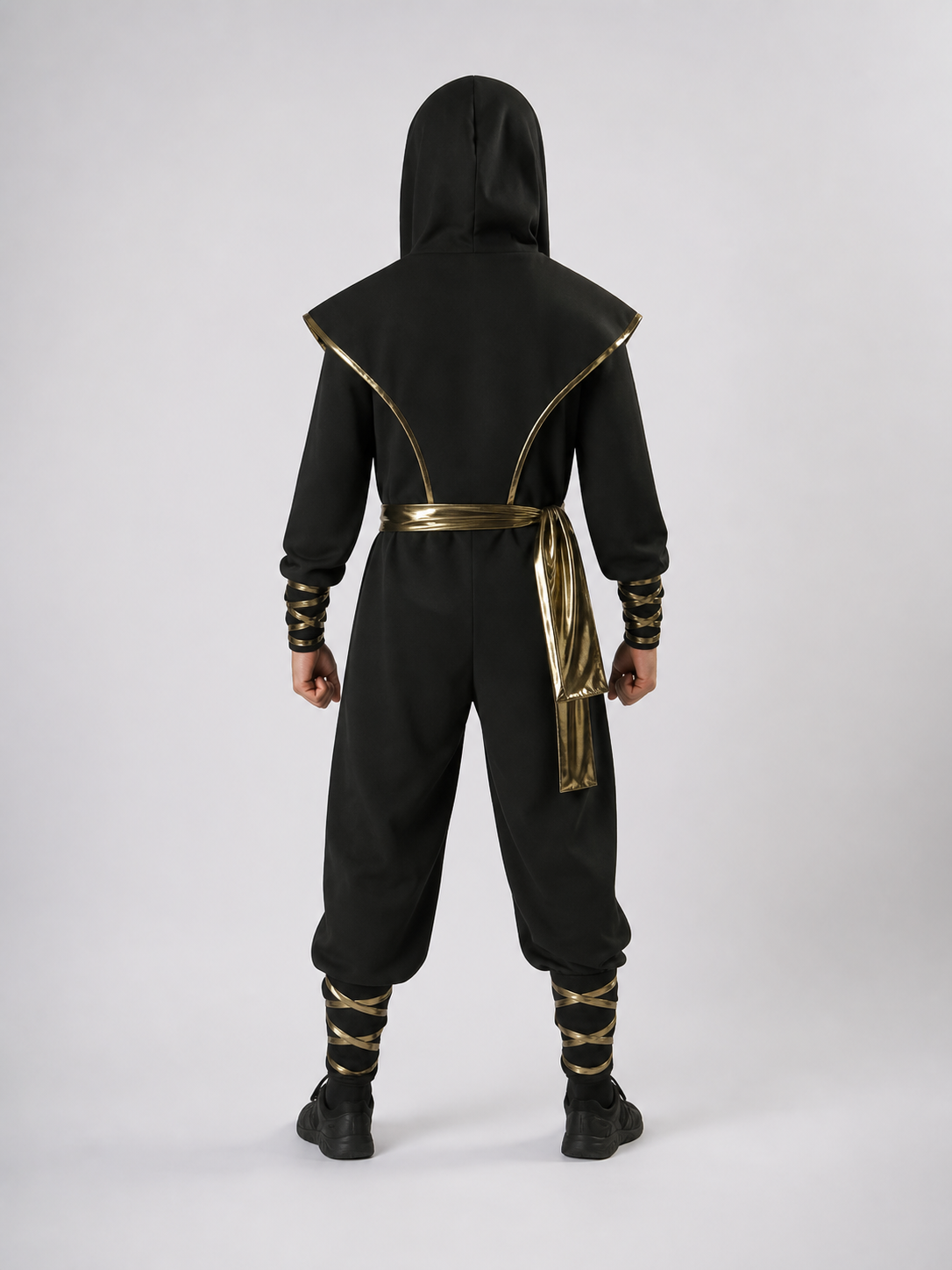 Ninja Costume with Hood and Mask, Black