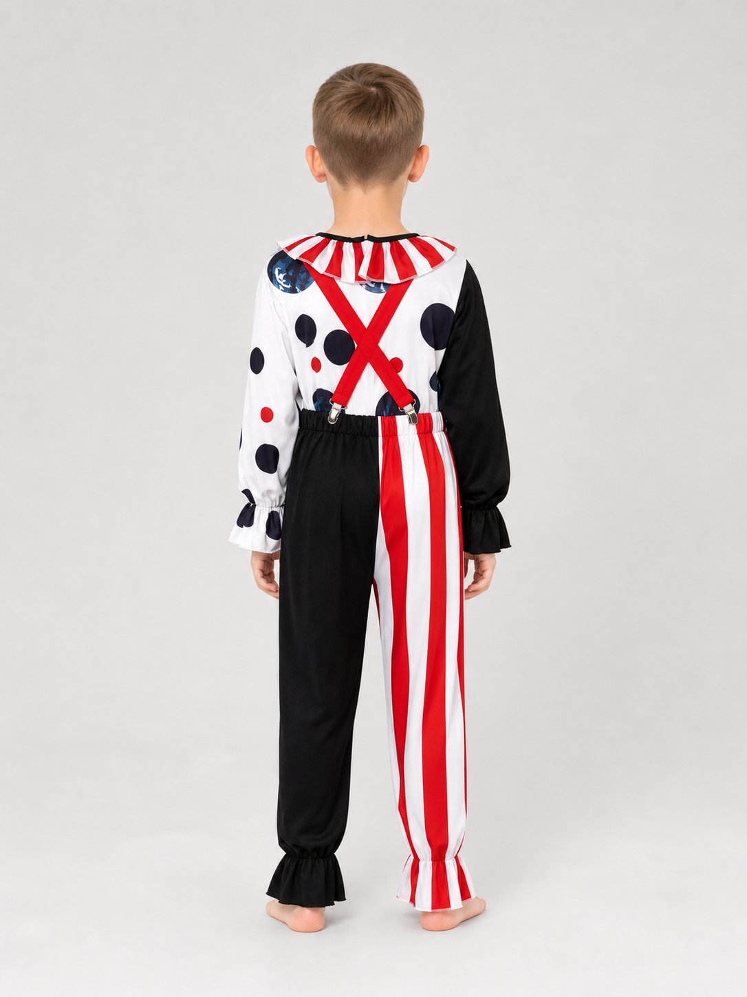 Clown cosplay costume with pants and hat