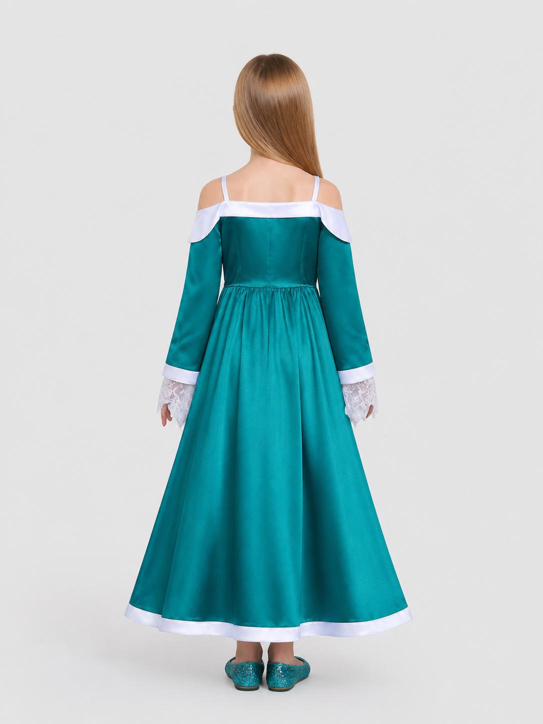 Rosalina Cosplay Dress, Long, Off-the-Shoulder back view