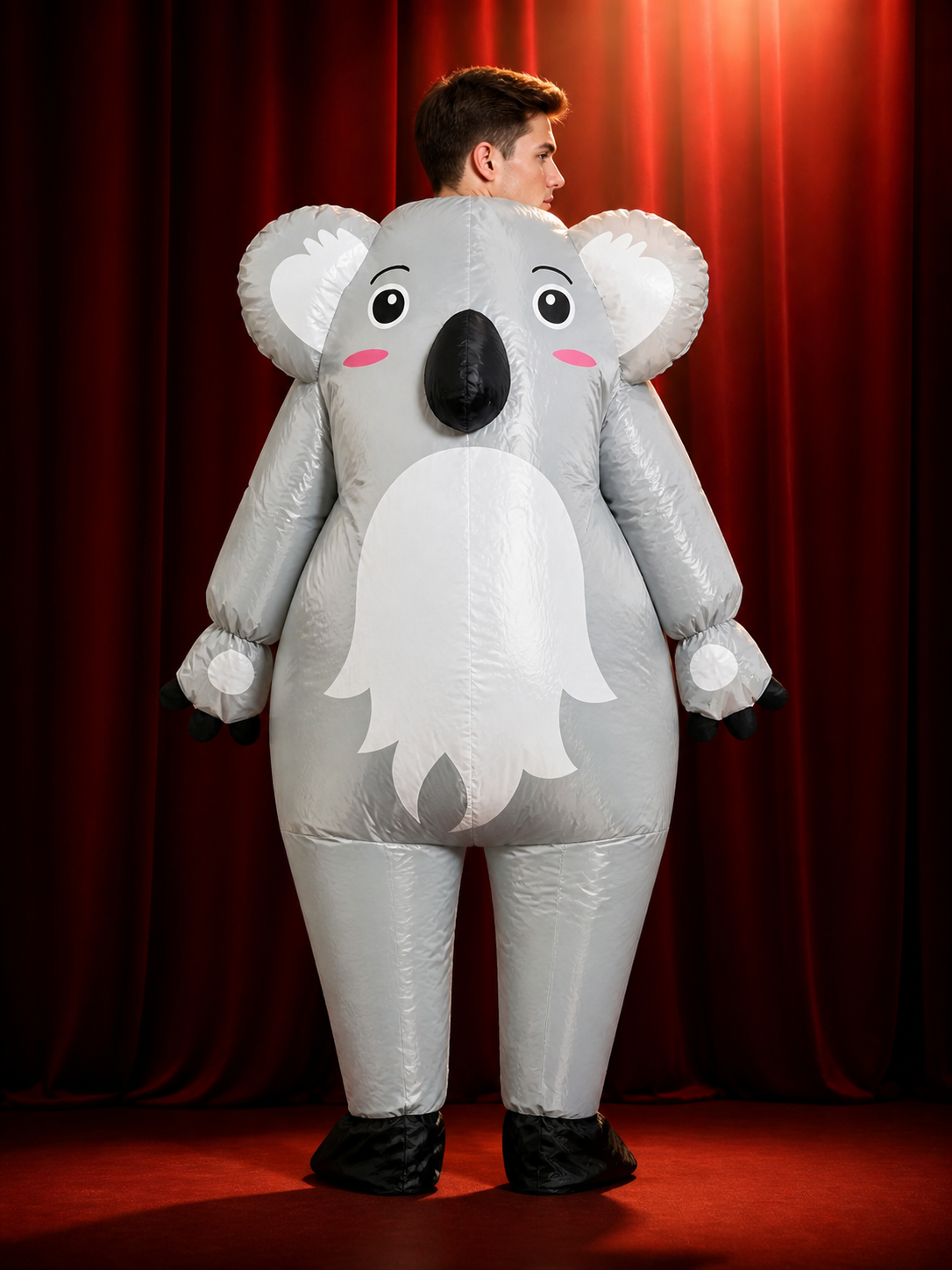 Inflatable Koala Animal Costume, Funny Halloween Christmas Outfit back view
