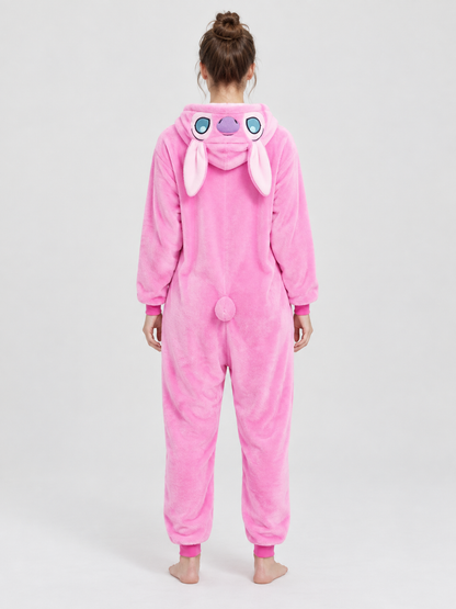 Animal Head Hooded Kigurumi Jumpsuit