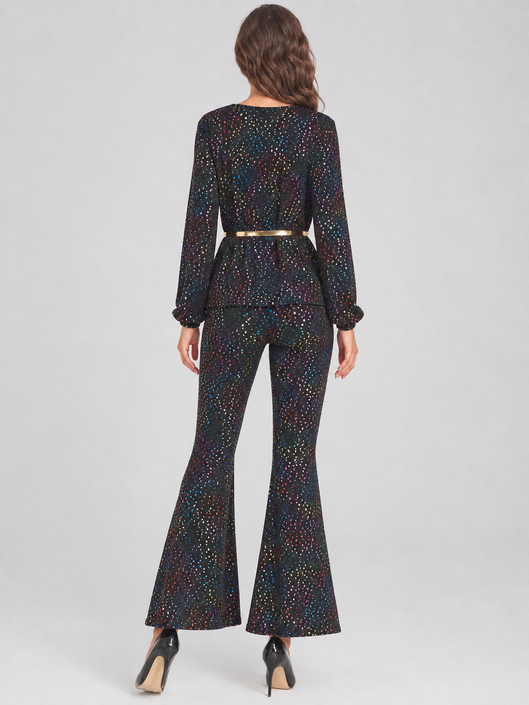 Sequin Stage Jumpsuit, Retro Disco Style