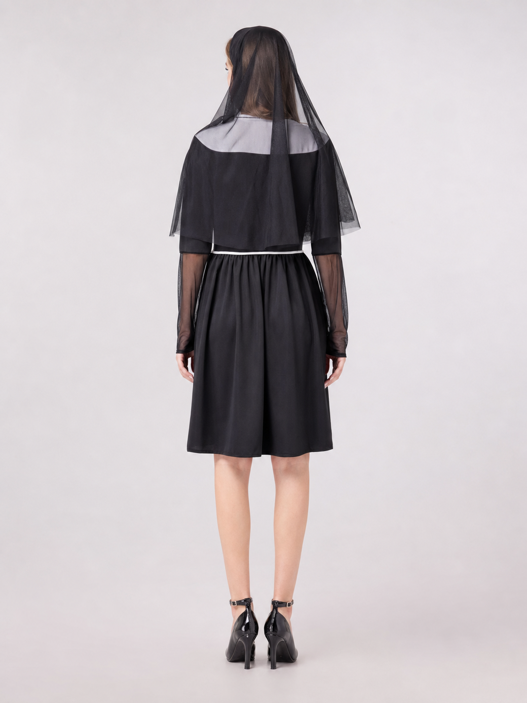 Religious-style cosplay costume with veil