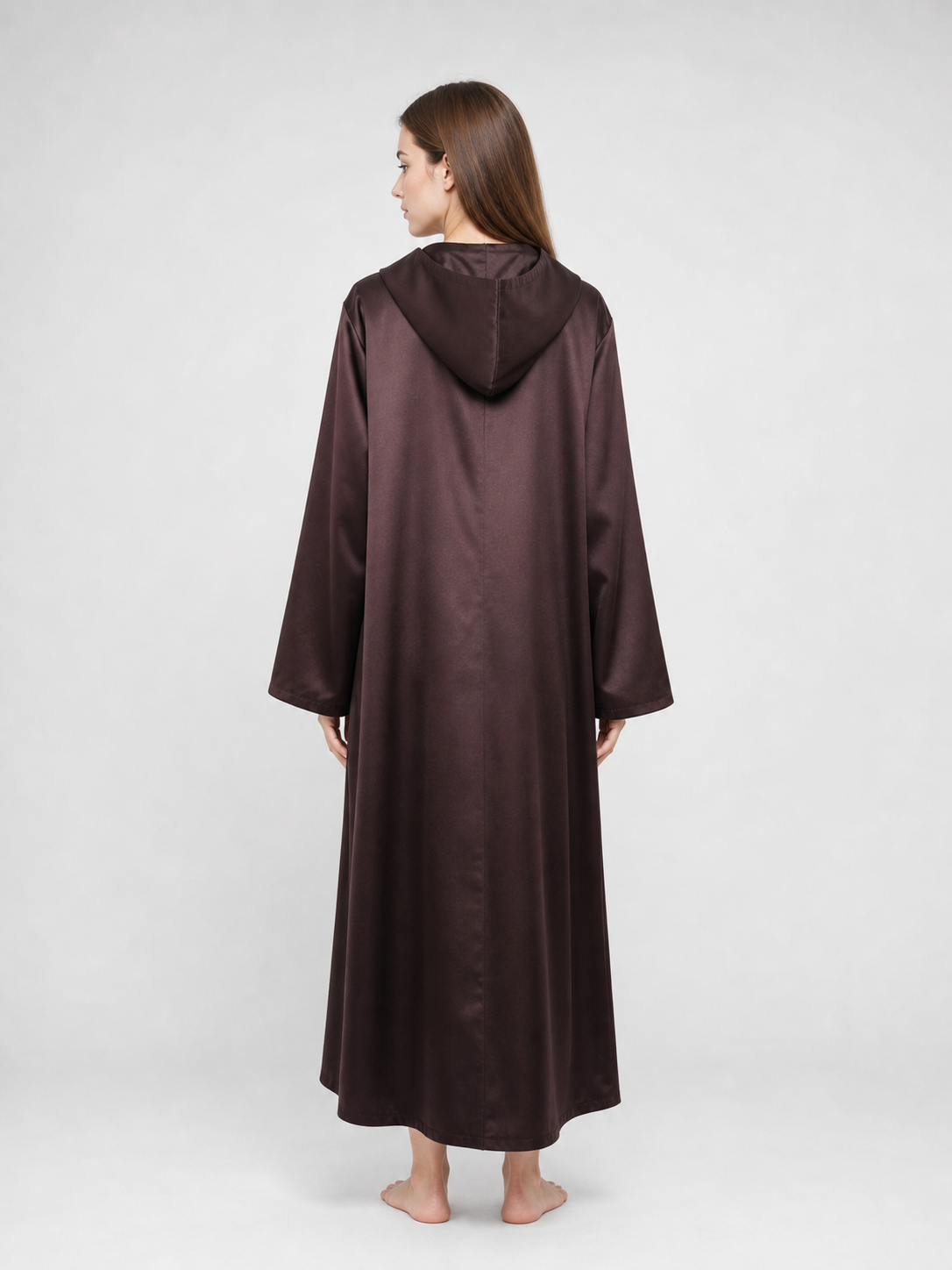 Brown Hooded Robe for Cosplay