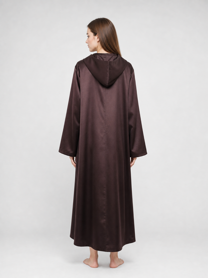 Brown Hooded Robe for Cosplay