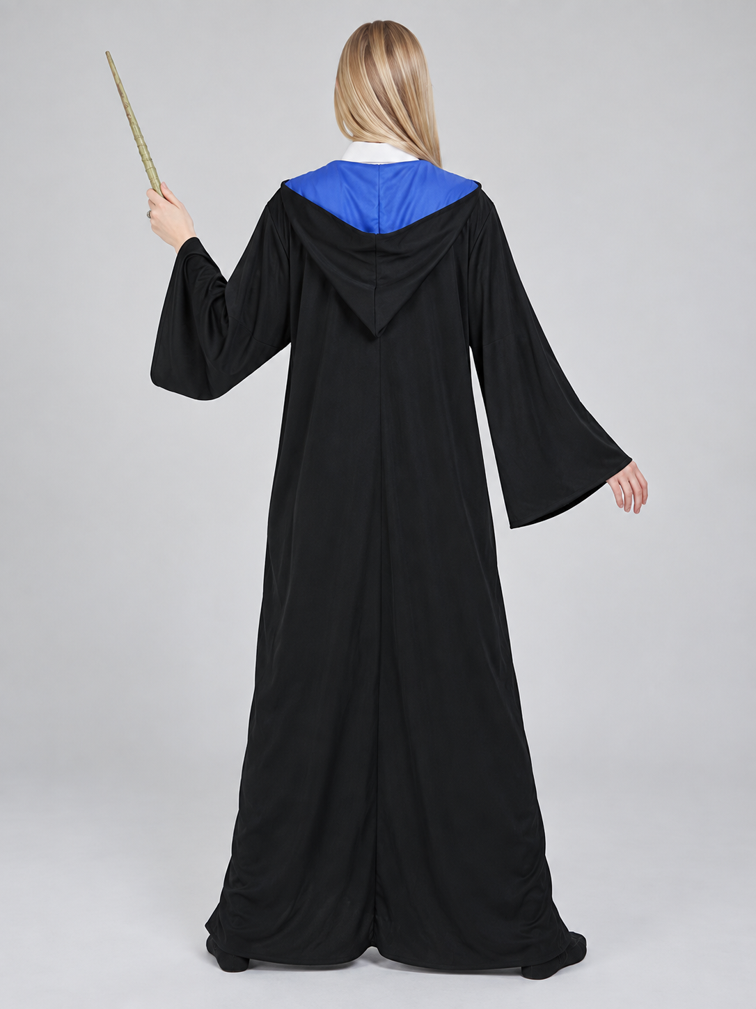 Magic Robe Long Black with Hood and Emblem