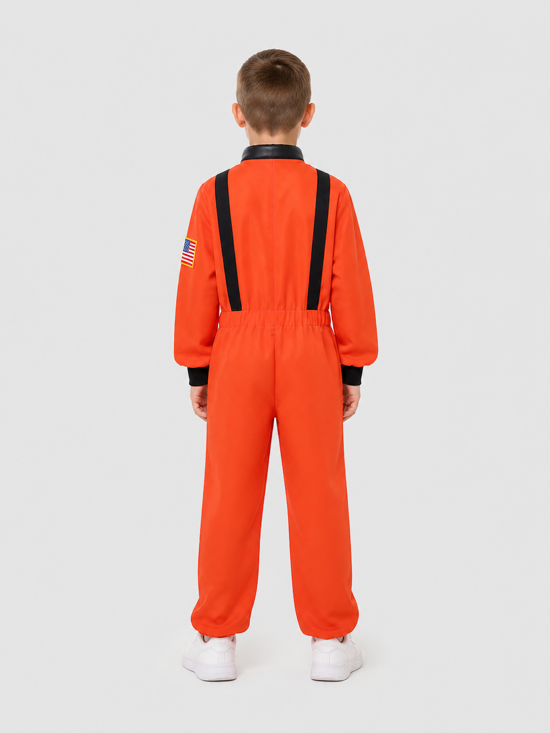 Astronaut Costume, Orange Jumpsuit back view