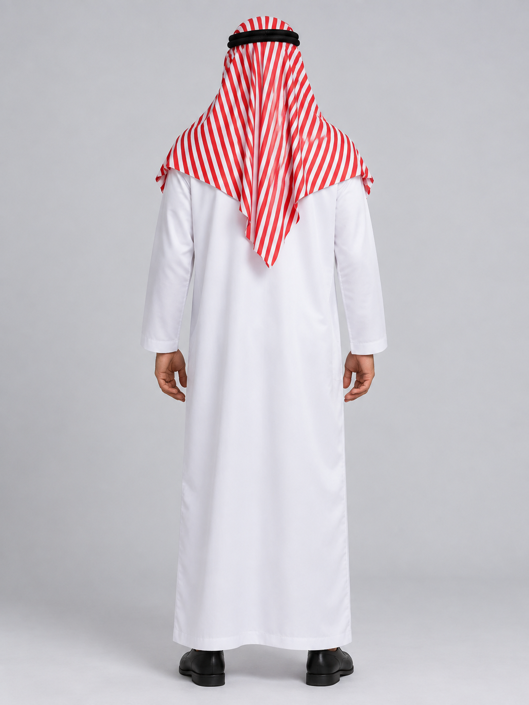Arab Sheikh Carnival Costume: Robe, Headscarf, Chain