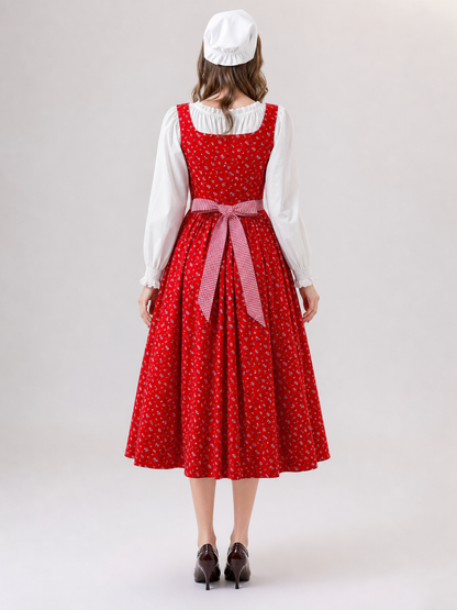 Retro Little Red Riding Hood Cosplay Dress