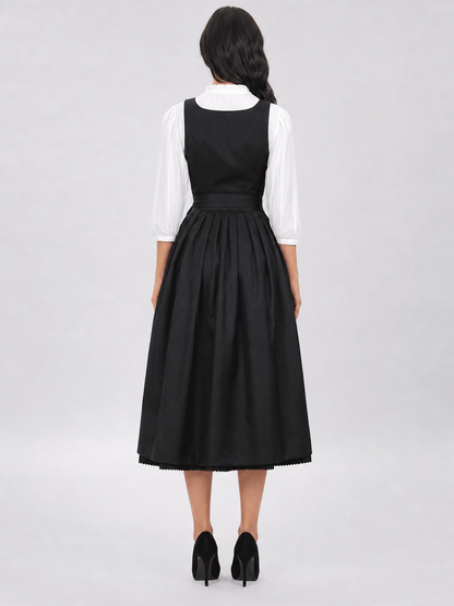 Historical Ethnic Dress with a Corset-Style Bodice