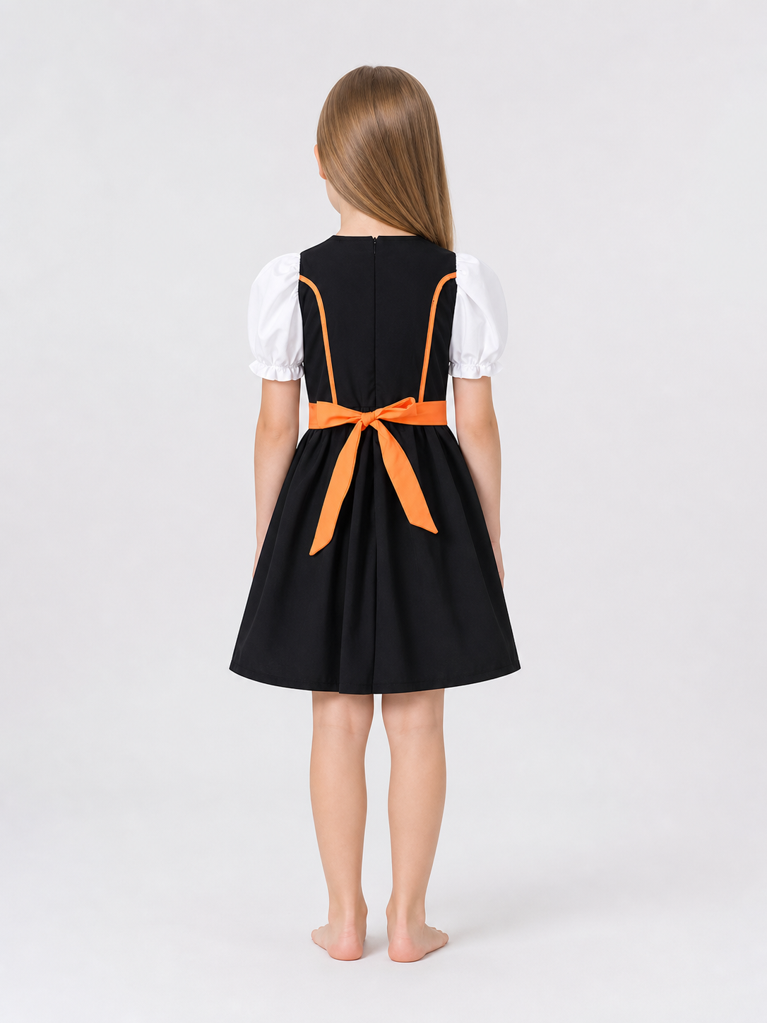 Carnival Dress in Folk Style with Lacing
