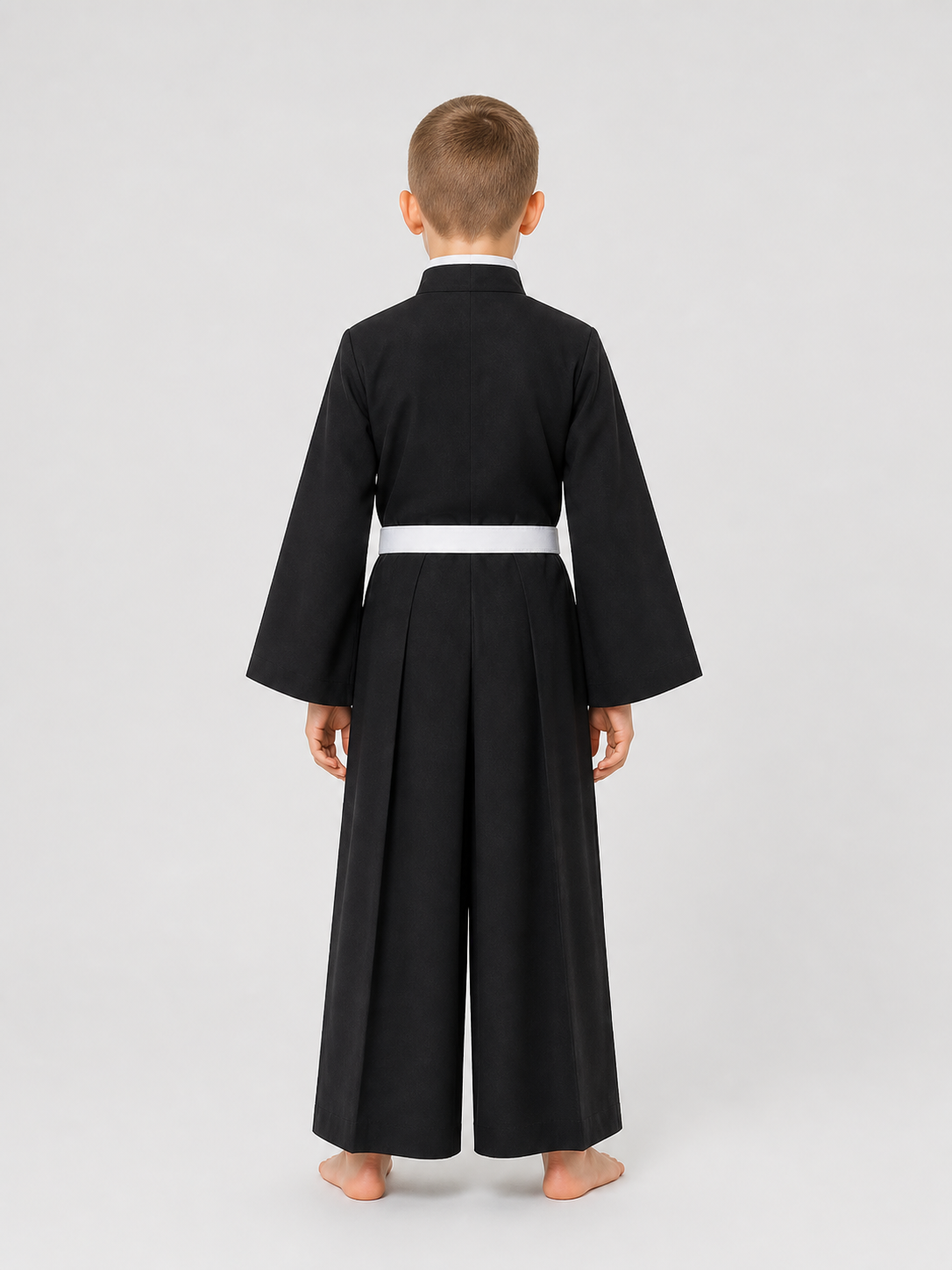 Tokito Muichiro Cosplay Costume: Top, Pants, and Belt back view