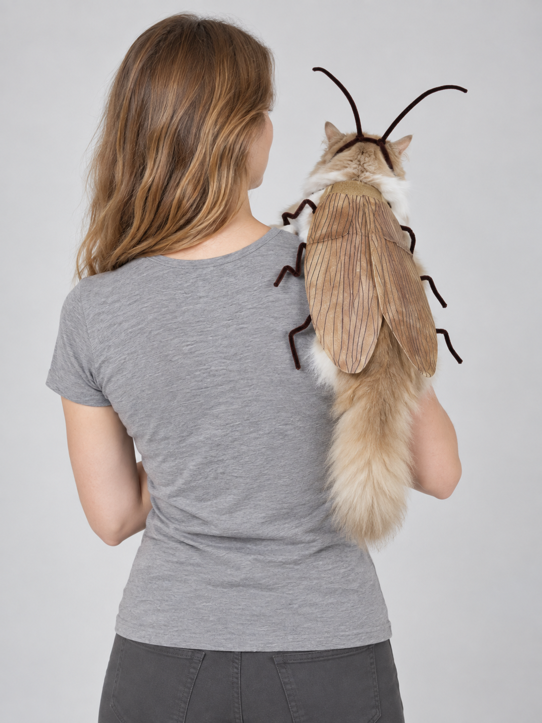Cat Cockroach Costume with Wings and Antennae