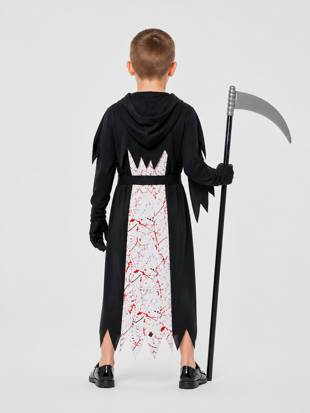 Hooded Vampire Costume for Halloween Cosplay back view