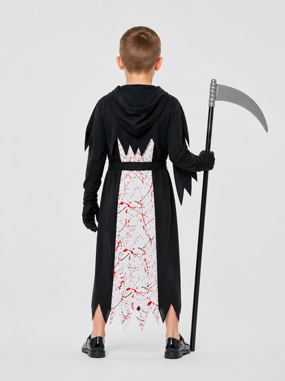 Hooded Vampire Costume for Halloween Cosplay back view