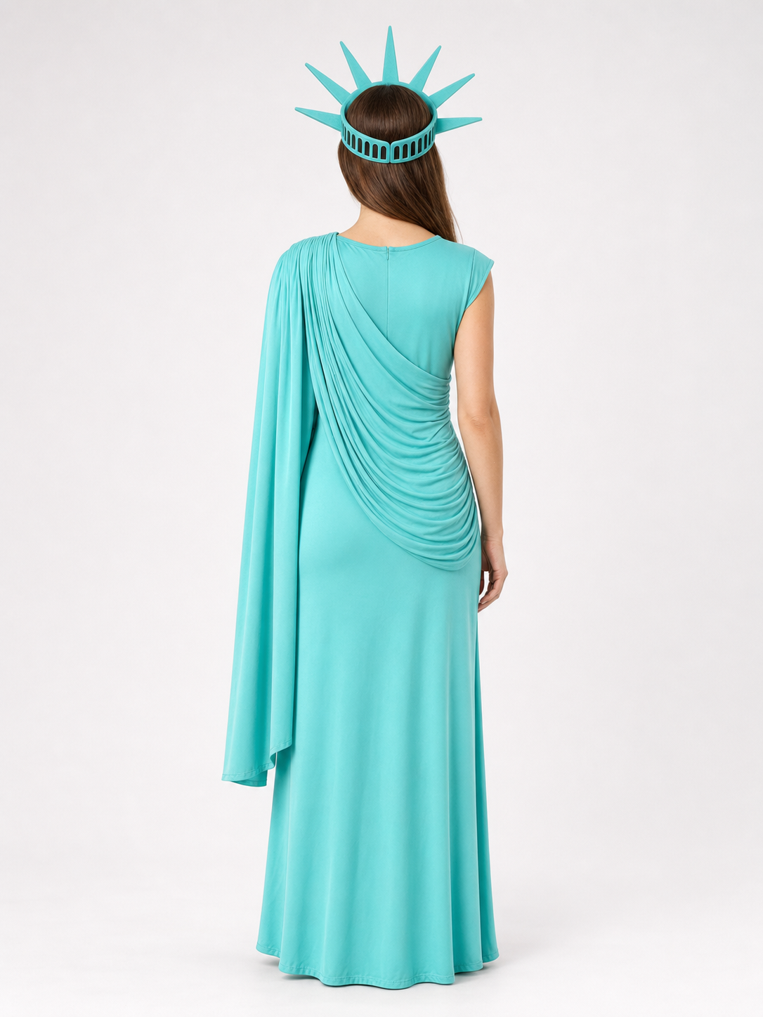Statue of Liberty Costume Dress with Crown