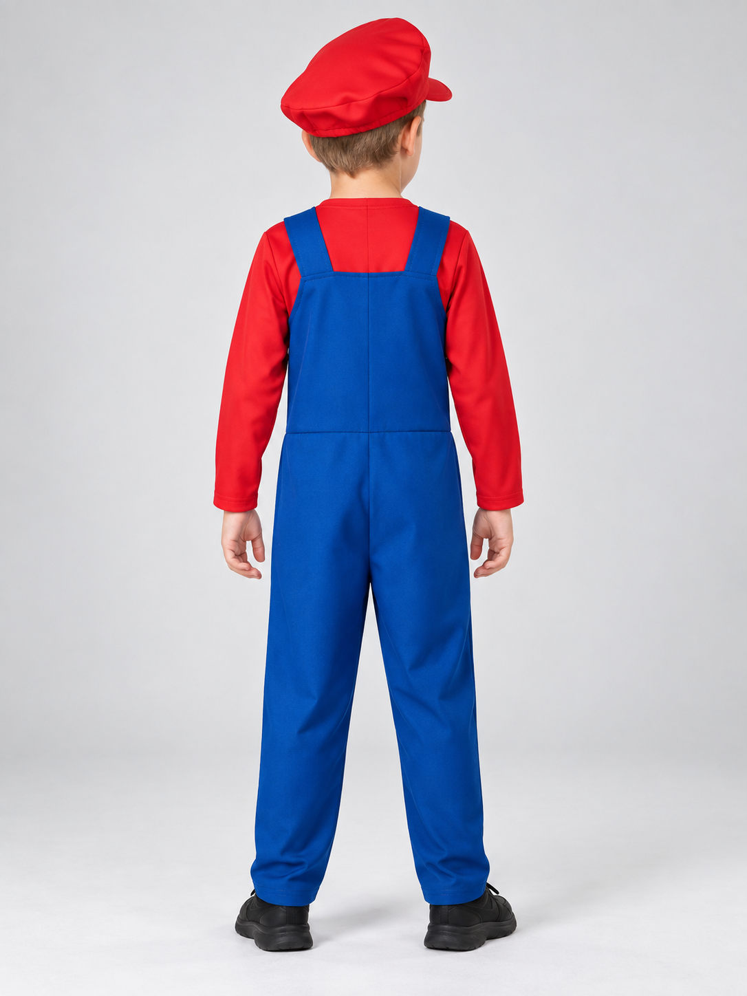 Mario costume with hat and mustache made of polyester