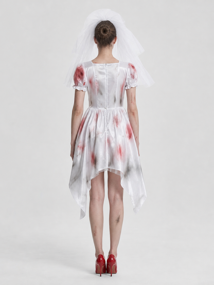Stage Costume: White Dress with Blood Effect