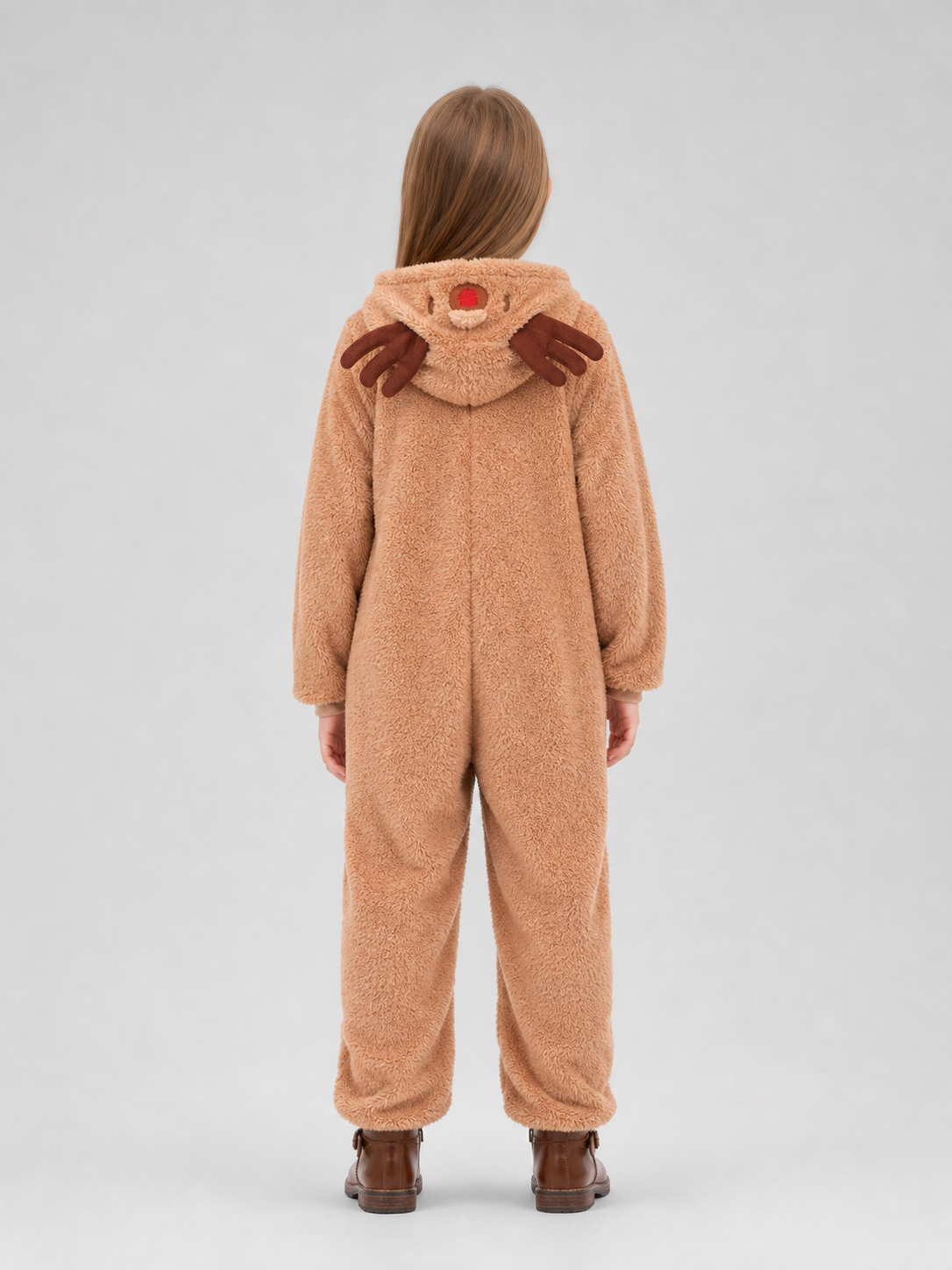 Reindeer costume with hood and zipper