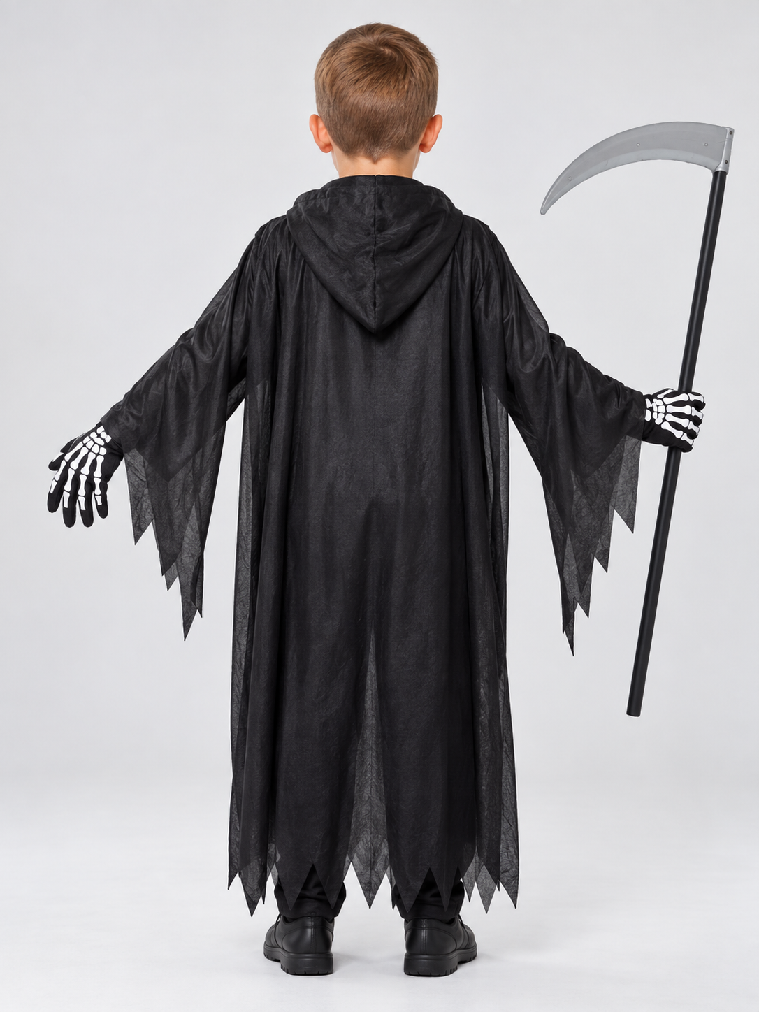 Skeleton Costume with Mask and Hood