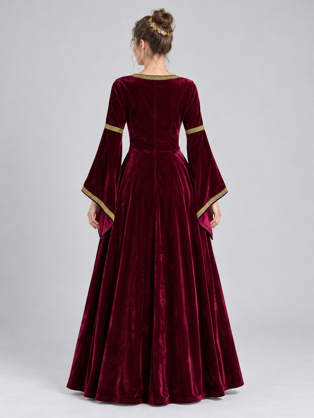 Medieval-Style Lace-Up Carnival Dress