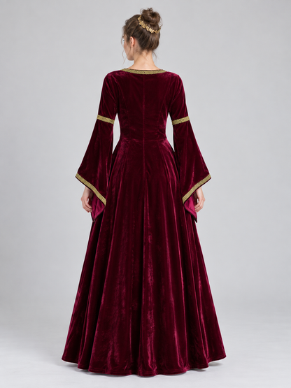 Medieval-Style Lace-Up Carnival Dress