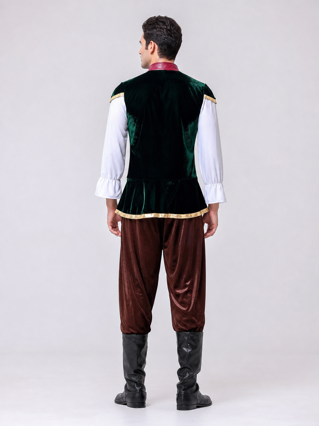 Historical Costume with Shirt and Brown Pants