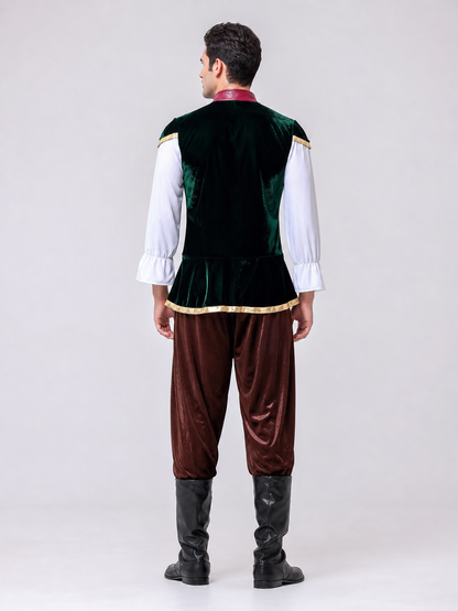 Historical Costume with Shirt and Brown Pants
