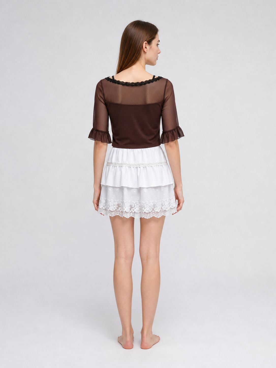 Tenku Mio Cosplay Costume: Top, Skirt, and Belt