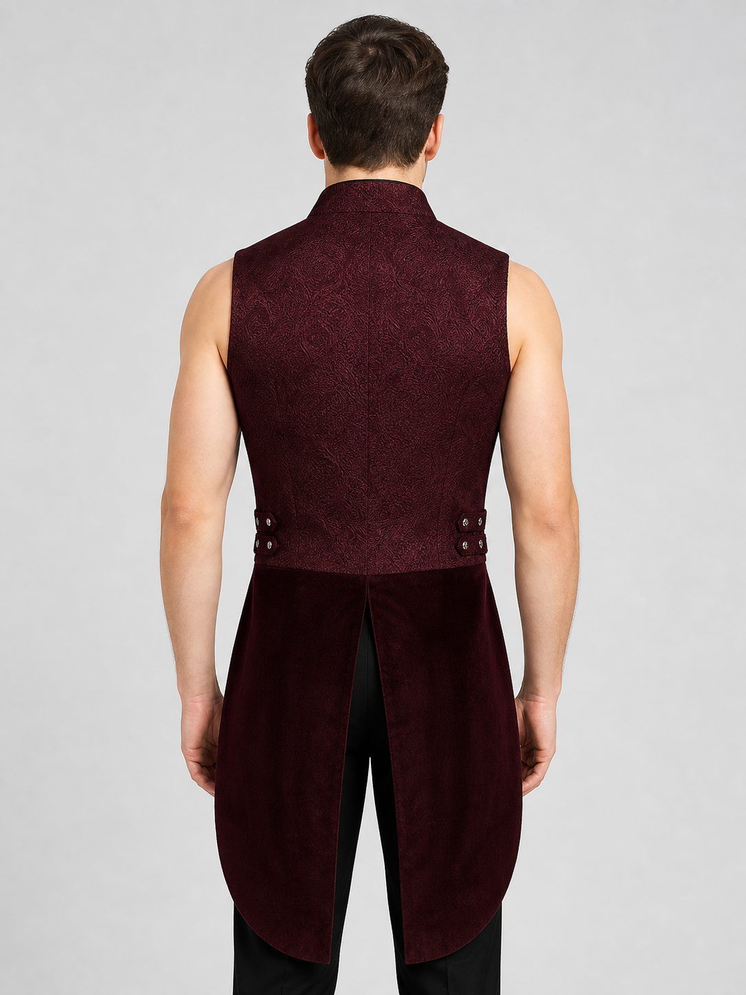 Victorian-Style Suit Vest, Wine