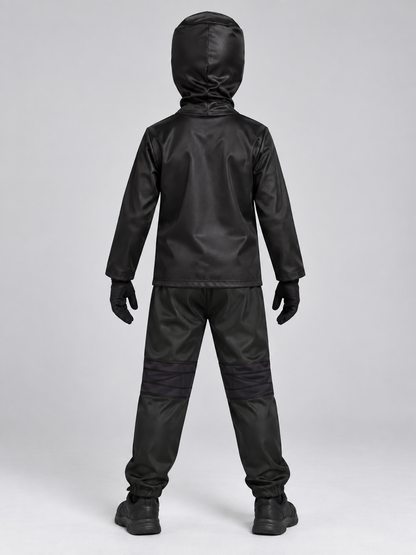 Kids' Ninja Costume Black with Mask