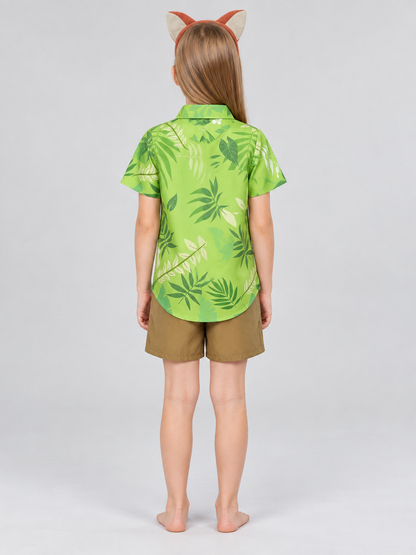 brown nick_fox_children_cosplay_costume_green_shirt_brown_shorts product image 4