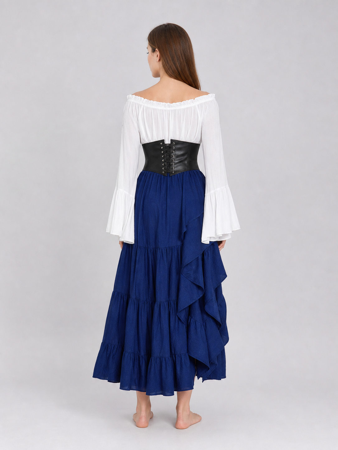 Retro-Style Costume Dress with Corset