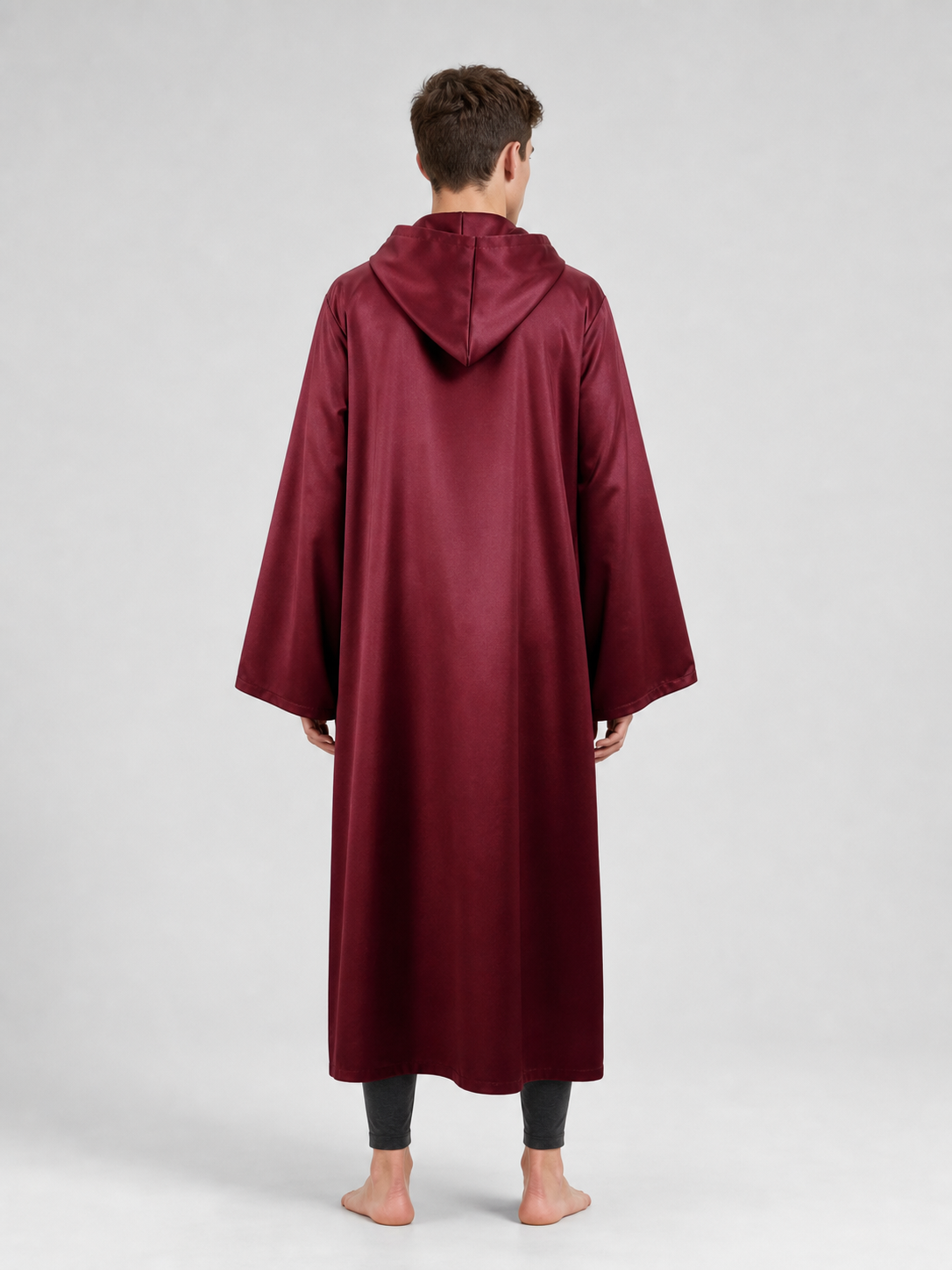 Hooded Cloak Cape for Cosplay, Burgundy