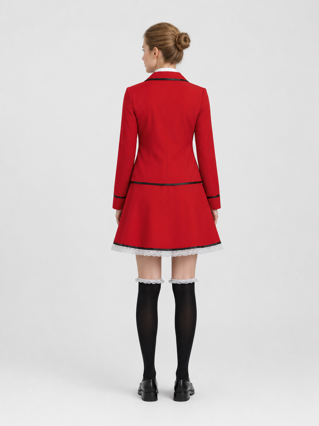 Kotori Itsuka Cosplay Costume School Uniform Full Set back view