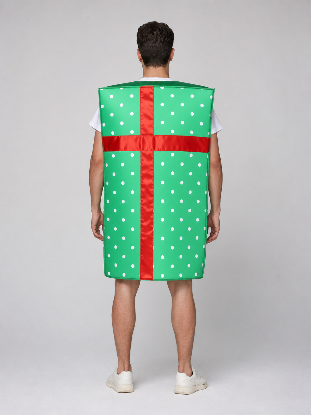 New Year’s Gift Box Costume with Red Bow