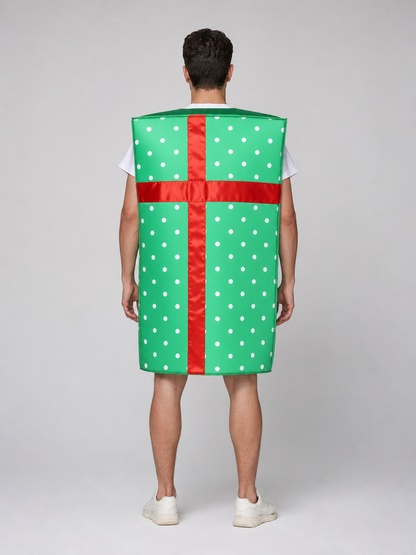 New Year’s Gift Box Costume with Red Bow