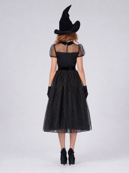 Halloween Costume with Dress and Hat