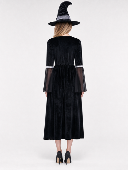 Witch Costume with Dress and Hat
