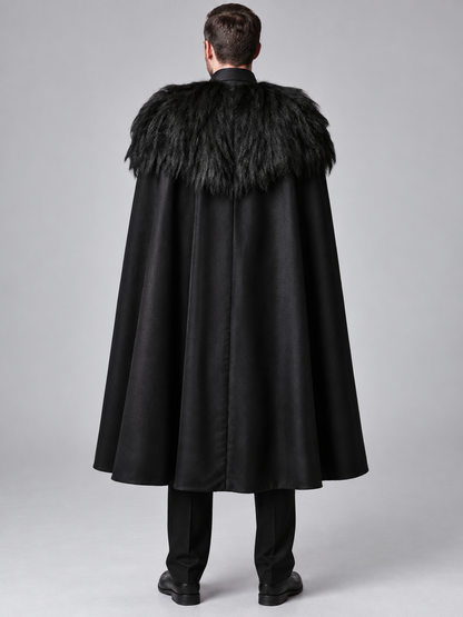 Vampire Costume: Black Cape, Vest, Scarf