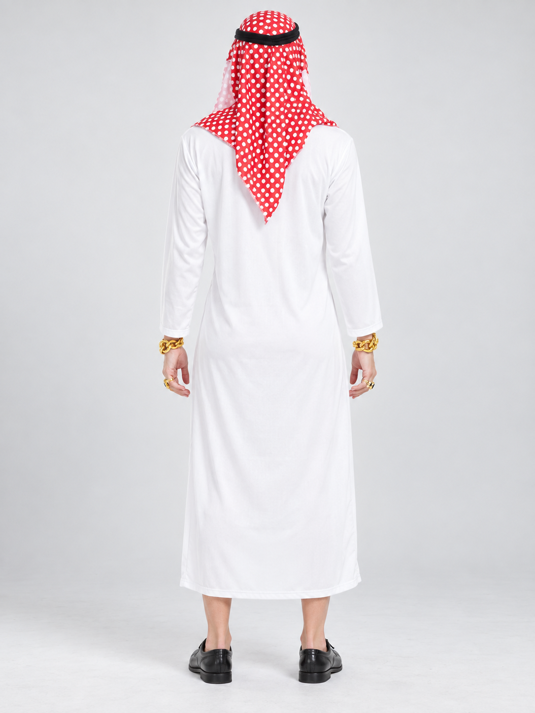 Arabic-Style Carnival Costume with Scarf back view