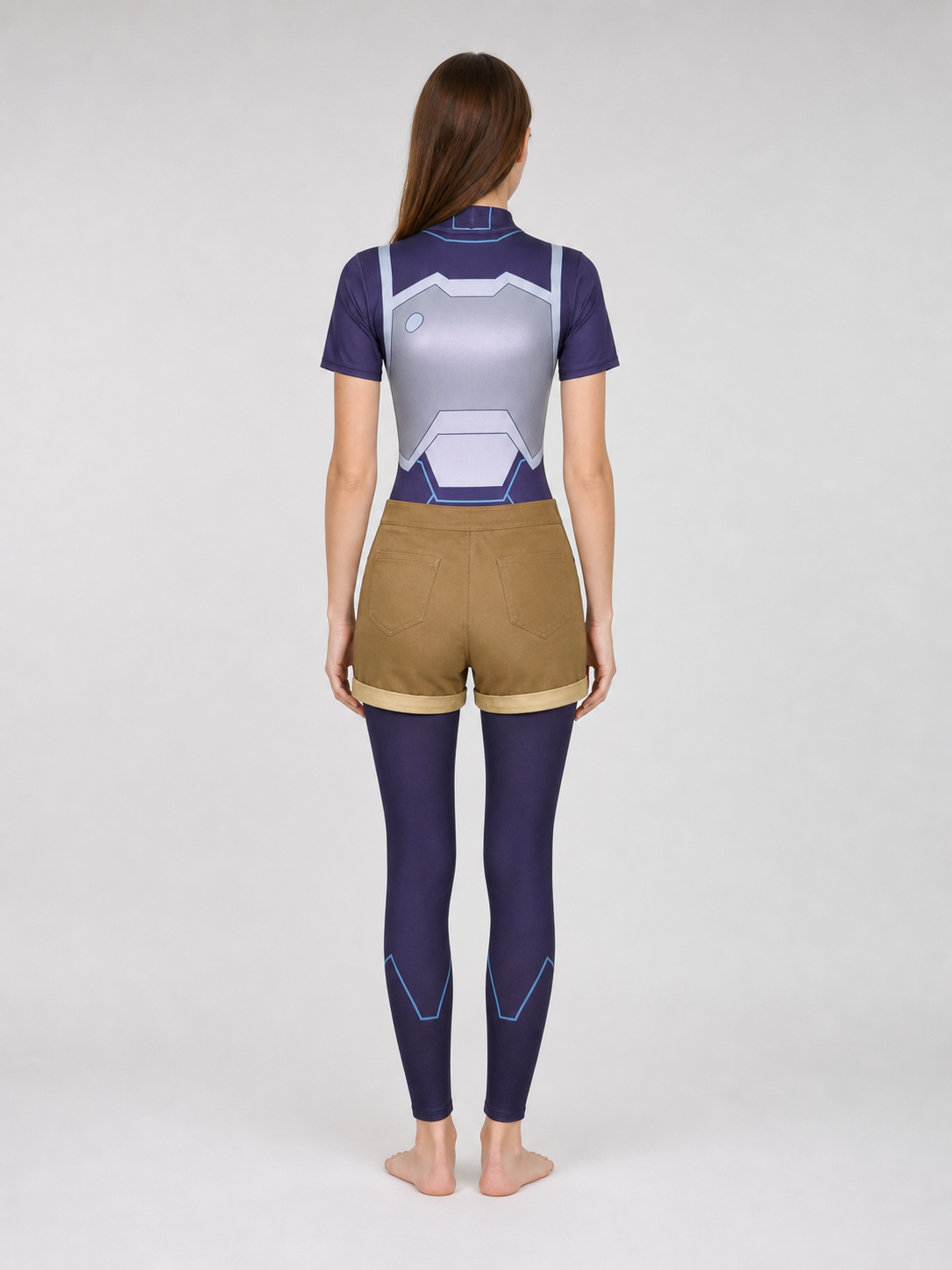 Zoe Cosplay Costume: Top, Shorts, and Leggings